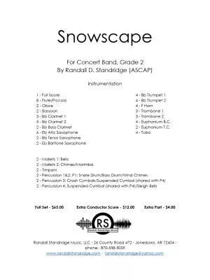 Snowscape - Standridge - Concert Band - Gr. 2