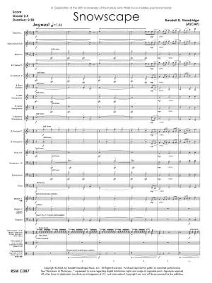 Snowscape - Standridge - Concert Band - Gr. 2