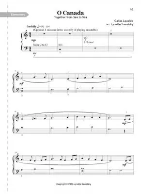 O Canada: A Collection of Piano Pieces Inspired by Our National Anthem - Sawatsky -Piano - Book