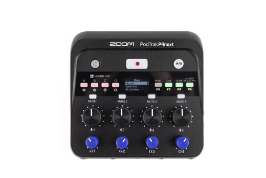 Zoom PodTrak P4next Podcast Recorder | Long & McQuade