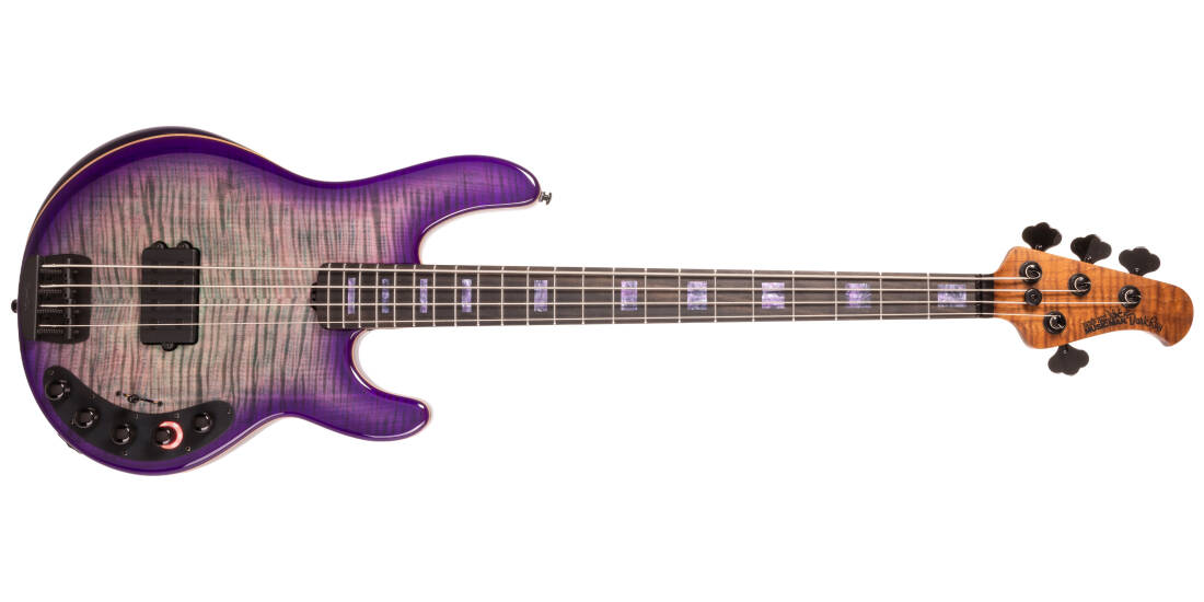 Ball Family Reserve DarkRay Electric Bass Guitar with Case - Grapes of Wrath