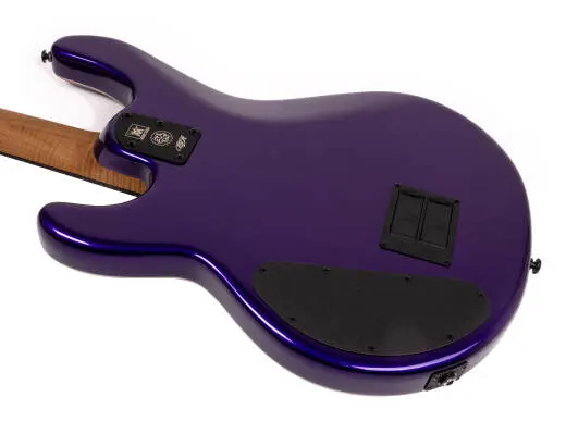 Ball Family Reserve DarkRay Electric Bass Guitar with Case - Grapes of Wrath