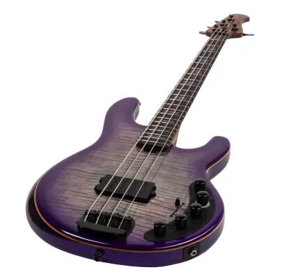 Ball Family Reserve DarkRay Electric Bass Guitar with Case - Grapes of Wrath