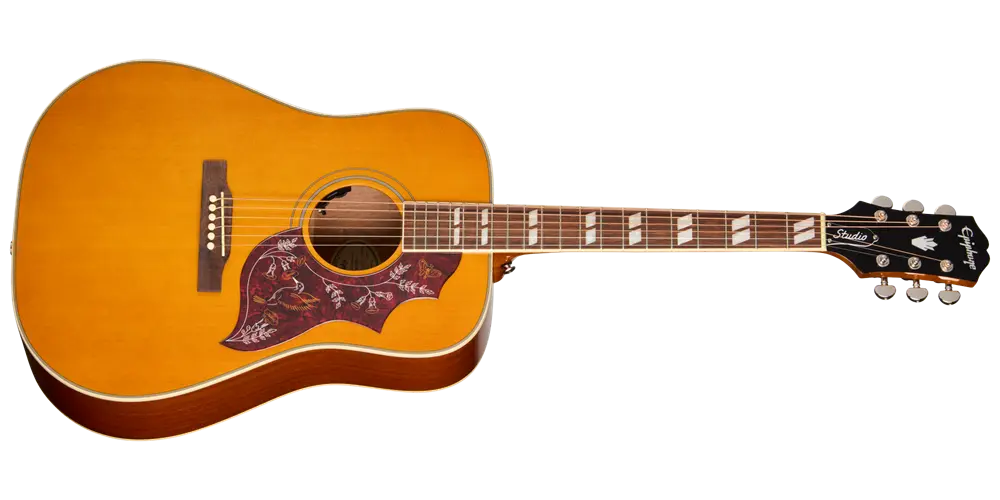 Hummingbird Studio Acoustic/Electric Guitar with Gigbag - Antique Natural