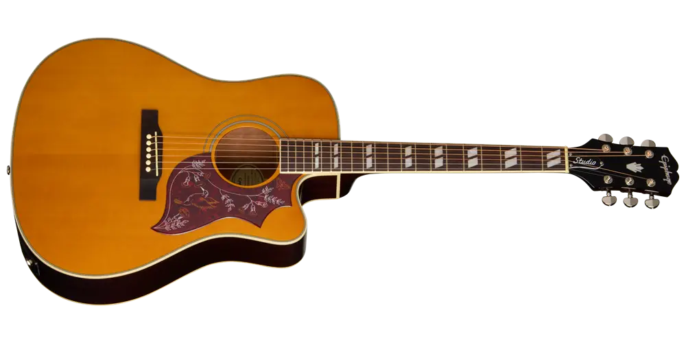 Hummingbird Studio EC Acoustic/Electric Guitar with Gigbag - Antique Natural