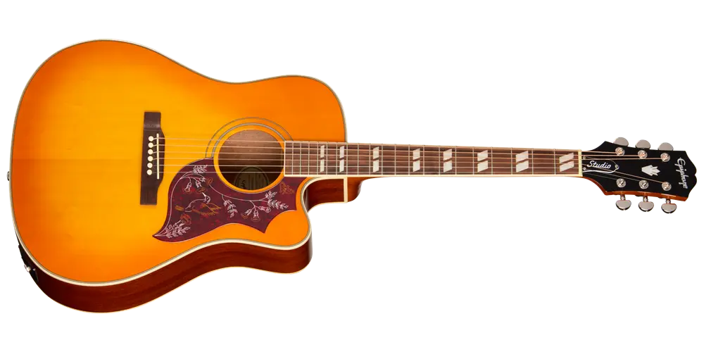 Hummingbird Studio EC Acoustic/Electric Guitar with Gigbag - Heritage Cherry Sunburst