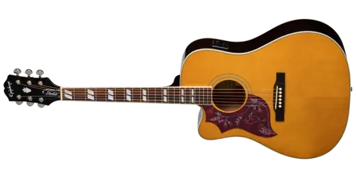 Epiphone - Hummingbird Studio EC Acoustic/Electric Guitar with Gigbag - Antique Natural (Left Handed)