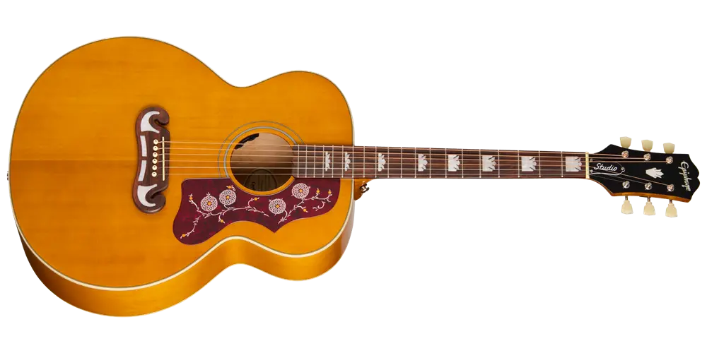 J-200 Studio Acoustic/Electric Guitar with Gigbag - Natural