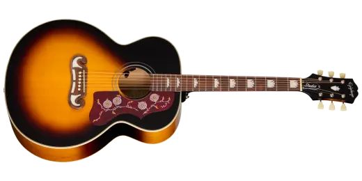 Epiphone - J-200 Studio Acoustic/Electric Guitar with Gigbag - Vintage Sunburst