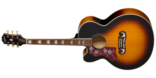 Epiphone - J-200 Studio Acoustic/Electric Guitar with Gigbag - Vintage Sunburst (Left Handed)