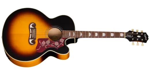 Epiphone - J-200 Studio EC Acoustic/Electric Guitar with Gigbag - Vintage Sunburst