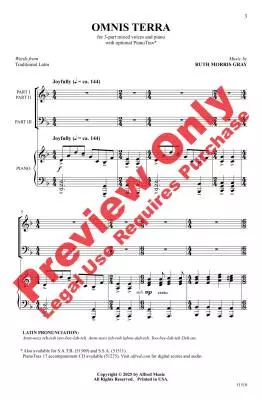 Omnis Terra - Gray - Choral Octavo - 3-Pt Mixed