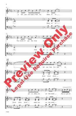 Never Gonna Give You Up - Stock/Waterman/Aitken/Sharpe - Choral Octavo - 3-Pt Mixed