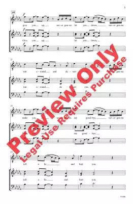 Never Gonna Give You Up - Stock/Waterman/Aitken/Sharpe - Choral Octavo - 3-Pt Mixed