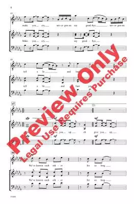 Never Gonna Give You Up - Stock/Waterman/Aitken/Sharpe - Choral Octavo - 3-Pt Mixed