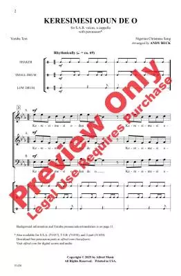 Keresimesi Odun De O - Beck - Choral Octavo - SAB A Cappella
