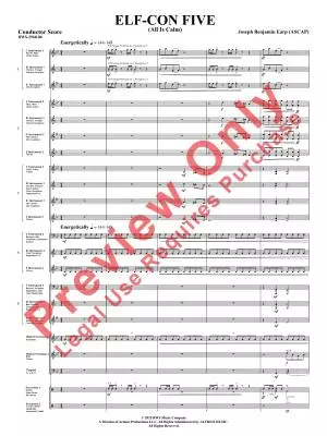 ELF-CON FIVE (All Is Calm) - Earp - Concert Band (Flex-Band) - Gr. 3.5