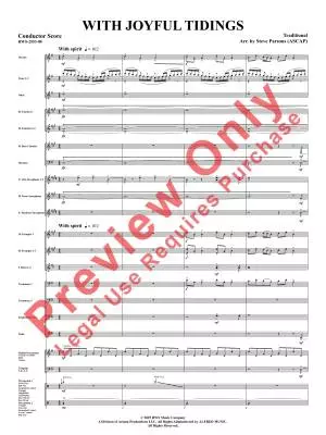 With Joyful Tidings - Parsons - Concert Band - Gr. 3.5