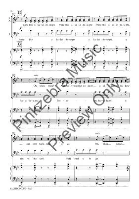Kaleidoscope - Pinkzebra - Choral Octavo - SAB Accompanied