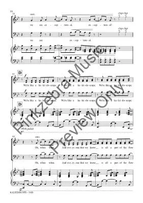 Kaleidoscope - Pinkzebra - Choral Octavo - SAB Accompanied