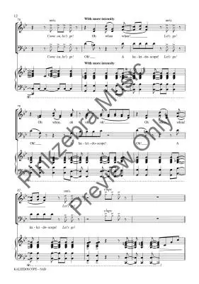 Kaleidoscope - Pinkzebra - Choral Octavo - SAB Accompanied