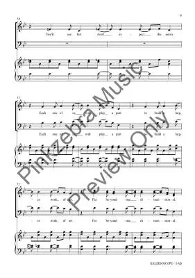 Kaleidoscope - Pinkzebra - Choral Octavo - SAB Accompanied