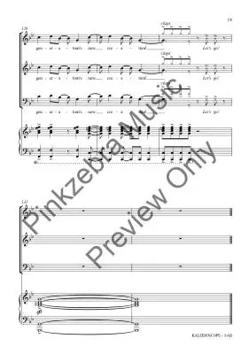 Kaleidoscope - Pinkzebra - Choral Octavo - SAB Accompanied