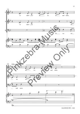 Kaleidoscope - Pinkzebra - Choral Octavo - SAB Accompanied