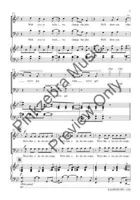 Kaleidoscope - Pinkzebra - Choral Octavo - SAB Accompanied