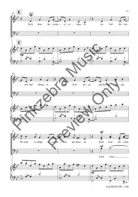 Kaleidoscope - Pinkzebra - Choral Octavo - SAB Accompanied