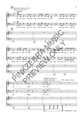 Everybody - Pinkzebra - Choral Octavo - SATB Accompanied