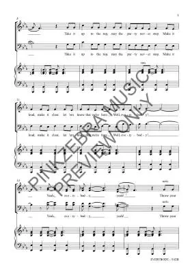 Everybody - Pinkzebra - Choral Octavo - SATB Accompanied