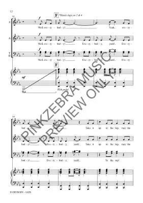Everybody - Pinkzebra - Choral Octavo - SATB Accompanied