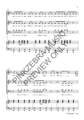 Everybody - Pinkzebra - Choral Octavo - SAB Accompanied