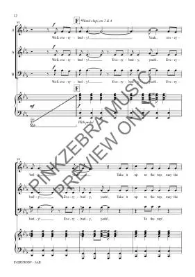 Everybody - Pinkzebra - Choral Octavo - SAB Accompanied