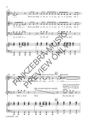 Everybody - Pinkzebra - Choral Octavo - SAB Accompanied