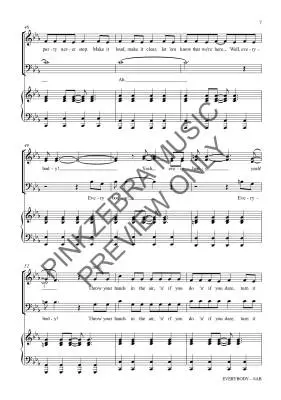Everybody - Pinkzebra - Choral Octavo - SAB Accompanied