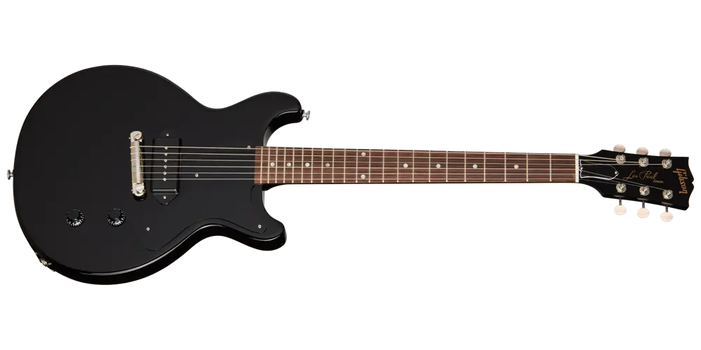 Les Paul Junior Double Cut Electric Guitar with Hardshell Case - Ebony