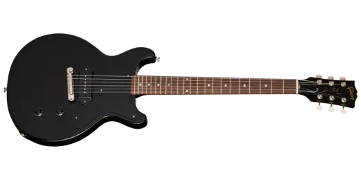 Les Paul Junior Double Cut Electric Guitar with Hardshell Case - Ebony