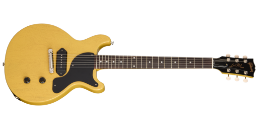 Gibson - Les Paul Junior Double Cut Electric Guitar with Hardshell Case - TV Yellow