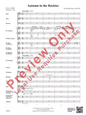 Autumn in the Rockies - Story - Concert Band - Gr. 2