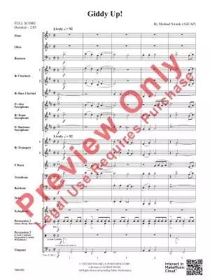 Giddy Up! - Swank - Concert Band - Gr. 2