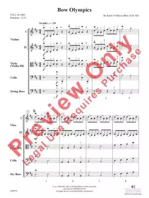 Bow Olympics - LaBrie - String Orchestra - Gr. 2.5