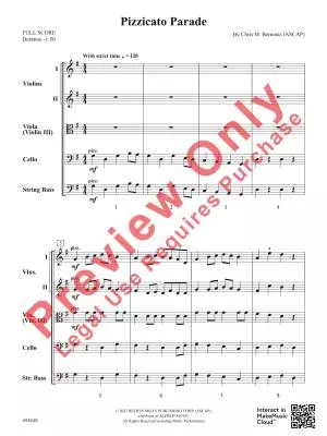 Pizzicato Parade - Bernotas - String Orchestra - Gr. 1