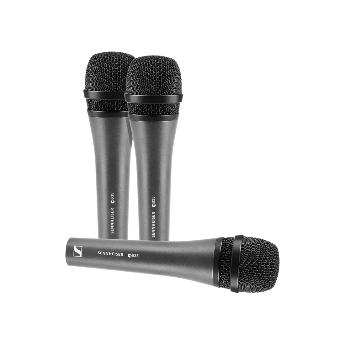 E835 Evolution Handheld Dynamic Cardioid Microphone with On/Off Switch - 3-Pack