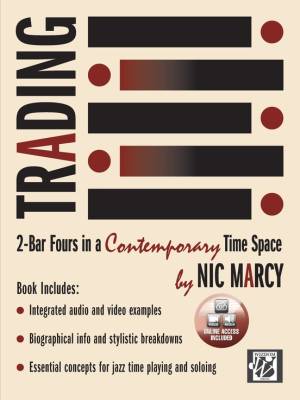 Alfred Publishing - Trading: Two-Bar Fours in a Contemporary Time Space - Marcy - Jazz Drumset - Book/Media Online