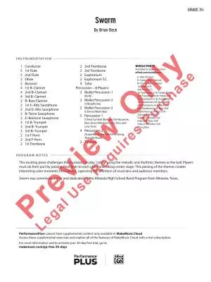 Swarm - Beck - Concert Band - Gr. 3.5