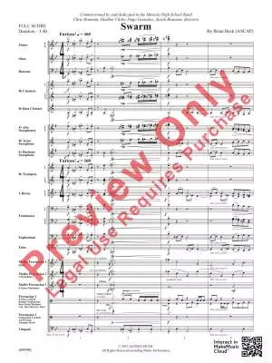 Swarm - Beck - Concert Band - Gr. 3.5