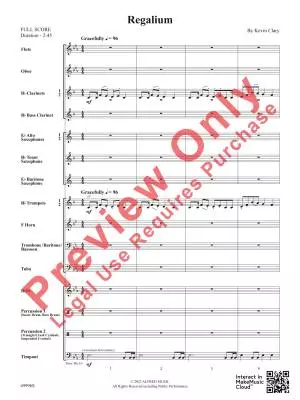 Regalium - Clary - Concert Band - Gr. 1.5