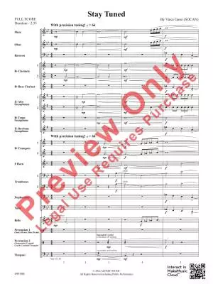 Stay Tuned - Gassi - Concert Band - Gr. 2.5